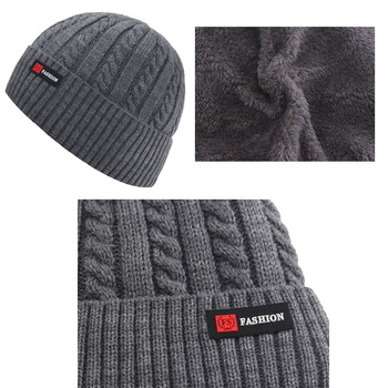 Μάρκα Skullies Beanies Ανδρικά Χειμερινά Καπέλα για Άντρες Καπέλο Γυναικείο Πλεκτό Καπέλο Ανδρικό Ζεστό Παχύ Καπέλο Gorro Γούνα Πλεκτό Καπέλο Beanie