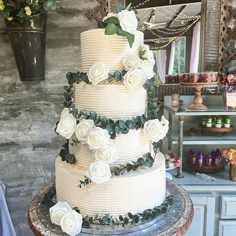 10 db 38 cm-es mesterséges növények eukaliptusz levelek zöld levél ágak virágok koszorú barkácscsokor központi esküvői lakberendezés