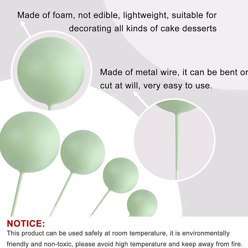 32 бр. / Комплект топка Декорация на торта Розово злато Перлени топки Мини шапка Пръчка топка от пяна за деца Сватбени декорации за рожден ден