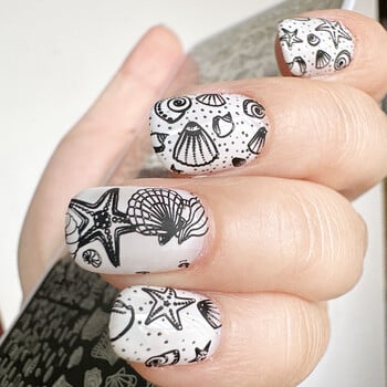 XMQ Nail ART STAMPING PATES OCEAN DESIGNS SUMMER Templates