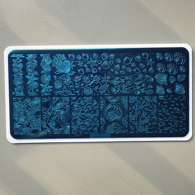 XMQ nagų dailės štampavimo PLOKŠTELĖS OCEAN DESIGNS VASAROS ŠABLONAI