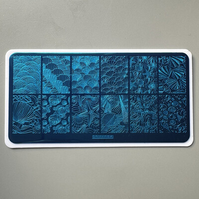 XMQ nagų dailės štampavimo PLOKŠTELĖS OCEAN DESIGNS VASAROS ŠABLONAI