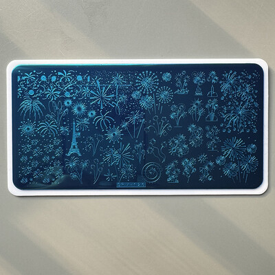 XMQ nagų dailės štampavimo PLOKŠTELĖS OCEAN DESIGNS VASAROS ŠABLONAI