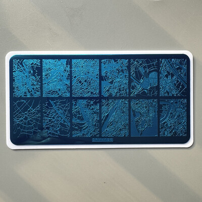 XMQ nagų dailės štampavimo PLOKŠTELĖS OCEAN DESIGNS VASAROS ŠABLONAI