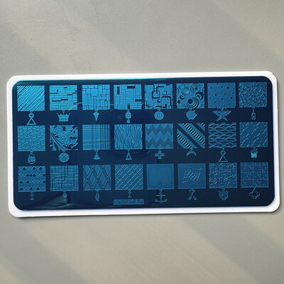 XMQ nagų dailės štampavimo PLOKŠTELĖS OCEAN DESIGNS VASAROS ŠABLONAI