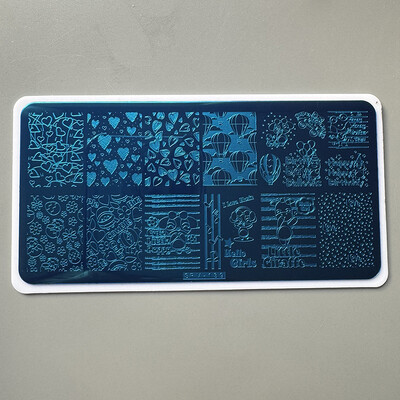 XMQ nagų dailės štampavimo PLOKŠTELĖS OCEAN DESIGNS VASAROS ŠABLONAI