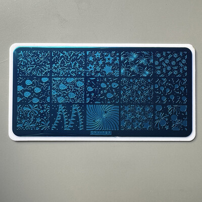 XMQ nagų dailės štampavimo PLOKŠTELĖS OCEAN DESIGNS VASAROS ŠABLONAI