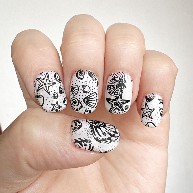 XMQ nagų dailės štampavimo PLOKŠTELĖS OCEAN DESIGNS VASAROS ŠABLONAI