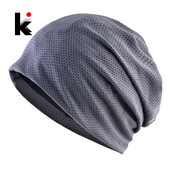 Breathable Beanies Spring Outdoor Casual Skullies Beanies Γυναικείες Καλοκαιρινό Διχτυωτό Λεπτό καπό Gorras Μονόχρωμο Μόδα Μαλακό Καπέλο Ανδρικά