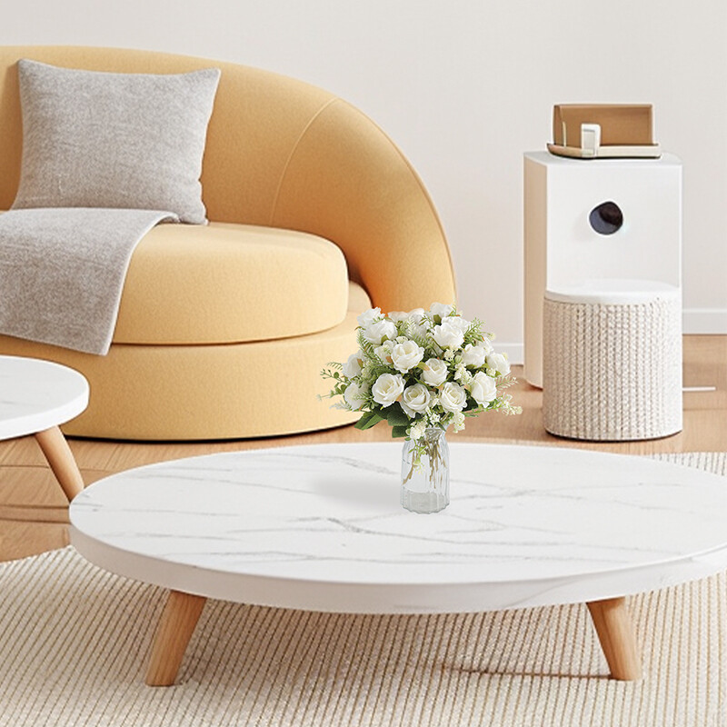 Buket od bijele svile od 30 cm, božur, umjetni cvijet, 5 velikih glavica, 4 mala pupoljka, svadbeni ukrasi za dom, umjetni cvijet