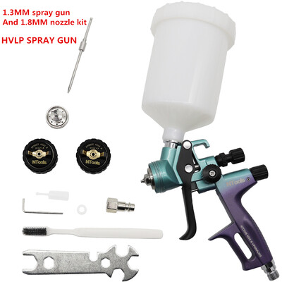 Novi pištolj za raspršivanje zraka od 1,3 mm s kompletom mlaznica od 1,8 mm, pištolj za farbanje u spreju za popravak automobila, zračni kist za bojanje automobila 4000B HVLP pištolj za farbanje zraka