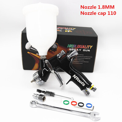 Aukštos kokybės purškimo pistoletas Ntools automobilių dažų purškimo pistoletas TE20/T110 1,3/1,8 mm purkštukų dažų pistoletas vandens pagrindu oro purškimo pistoletas