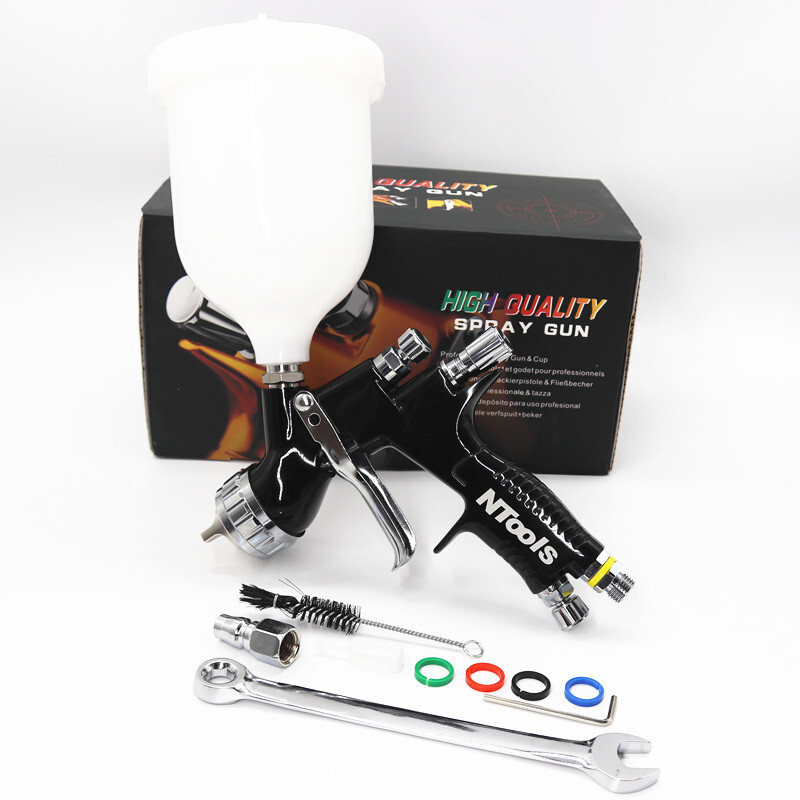 Aukštos kokybės purškimo pistoletas Ntools automobilių dažų purškimo pistoletas TE20/T110 1,3/1,8 mm purkštukų dažų pistoletas vandens pagrindu oro purškimo pistoletas