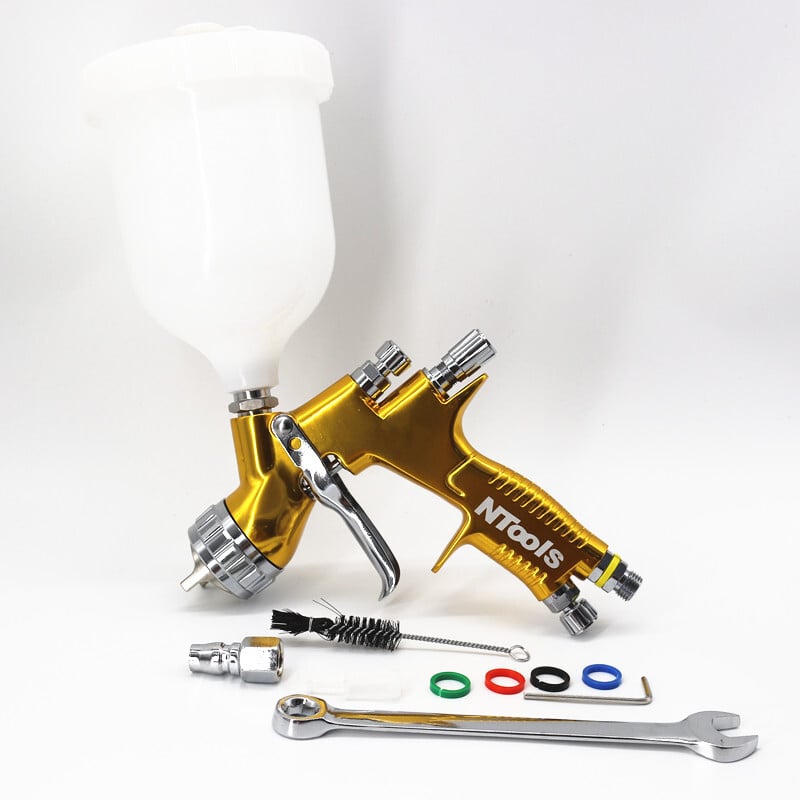 Aukštos kokybės purškimo pistoletas Ntools automobilių dažų purškimo pistoletas TE20/T110 1,3/1,8 mm purkštukų dažų pistoletas vandens pagrindu oro purškimo pistoletas