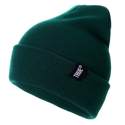 Letter True 10 krāsu ikdienišķas pupiņas vīriešiem Sieviešu modes trikotāžas ziemas cepure Solid Hip-hop Skullies cepure bonnets unisex vāciņš