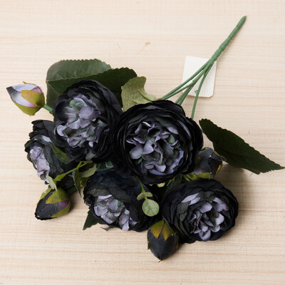 Svileni umjetni cvijet, ruža, buket božura Dekoracija doma, mladenka koja drži cvijeće, vjenčani dekor, buket DIY lažni cvjetni aranžman