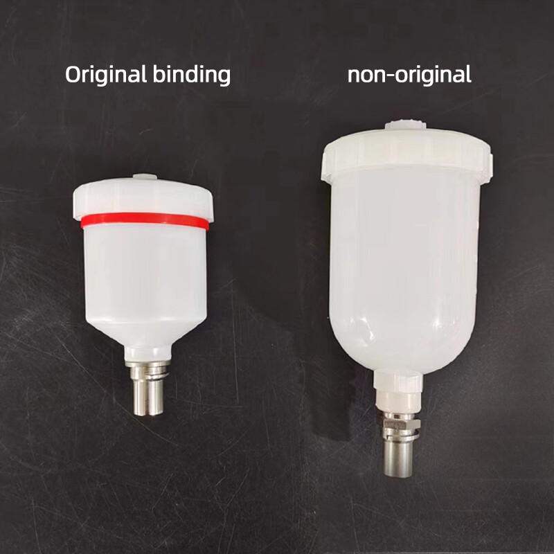 250ml striekacia pištoľ je vhodná pre nemeckú striekaciu pištoľ SATA Model 4400, malú opravárenskú pneumatickú bielu plastovú farbiacu nádobu.