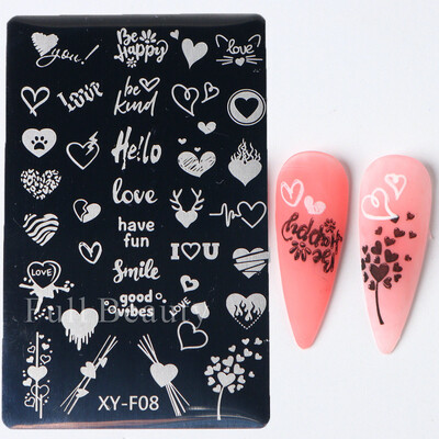 Star Moon Nail Stamping Places Flower Lace Abstract Geometric Lines Printing Stencil Manicuring Art Stamp Templates Nail Tools