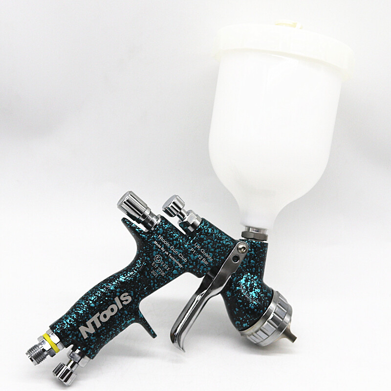 uhiuus 1,3/1,8 mm pihustuspüstol 400CC segamispaagi ja adapteriga auto värvipüstoli lakivärvipihusti / õhupihustuspüstol / õhutööriistad