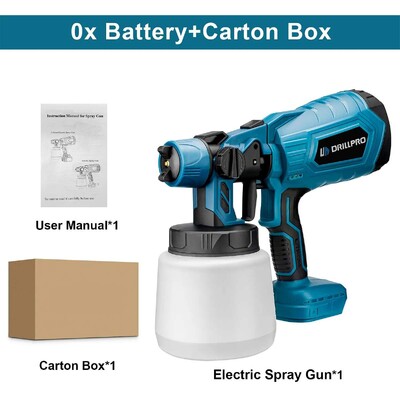 Drillpro 1000ML juhtmeta elektriline pihustuspüstoli värvipihusti suure võimsusega auto mööbli teraskattega õhuhari Makita 18V aku jaoks