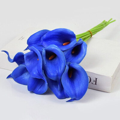 5/10kom Real Touch Calla Lily Umjetno cvijeće Bijeli vjenčani buket Svadbeni tuš Party Cvjetni ukras za dom Lažni cvijet