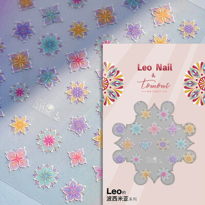 Χρωματιστά ρετρό τοτέμ μποέμικο στυλ 5D μαλακά ανάγλυφα αυτοκόλλητα αυτοκόλλητα νυχιών τέχνης Vintage αυτοκόλλητα μανικιούρ Χονδρική