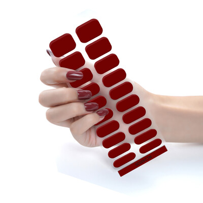 20 vârfuri Gel semi vindecat Nail Art Sliders Manichiură UV LED Lampă Semi vindecat Gel Design Autocolante pentru unghii Impermeabil Decorare autocolant pentru unghii