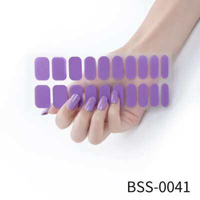 20 vârfuri Gel semi vindecat Nail Art Sliders Manichiură UV LED Lampă Semi vindecat Gel Design Autocolante pentru unghii Impermeabil Decorare autocolant pentru unghii