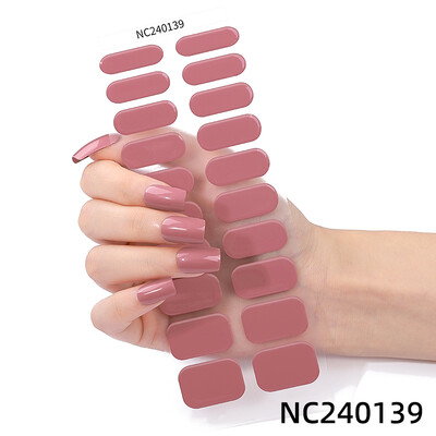 20 vârfuri Gel semi vindecat Nail Art Sliders Manichiură UV LED Lampă Semi vindecat Gel Design Autocolante pentru unghii Impermeabil Decorare autocolant pentru unghii