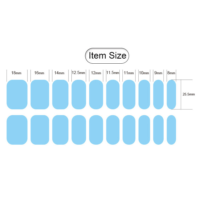 20 vârfuri Gel semi vindecat Nail Art Sliders Manichiură UV LED Lampă Semi vindecat Gel Design Autocolante pentru unghii Impermeabil Decorare autocolant pentru unghii