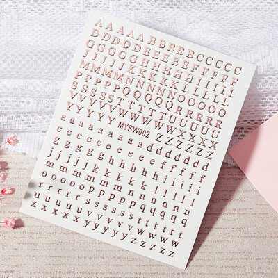 1kom Roman 26 Engleski alfabet Naljepnica za nokte Naljepnica 12 boja Riječ Malo slovo Naljepnica za ukrašavanje noktiju DIY Naljepnica za tetovaže za nokte