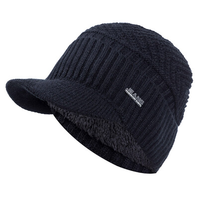 Unisex tople zimske kape Elegantne mekane kapice s krznom s debelim obodom, zimske pletene kape za muškarce i žene Dropshipping