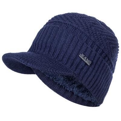Unisex tople zimske kape Elegantne mekane kapice s krznom s debelim obodom, zimske pletene kape za muškarce i žene Dropshipping