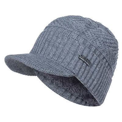 Unisex tople zimske kape Elegantne mekane kapice s krznom s debelim obodom, zimske pletene kape za muškarce i žene Dropshipping