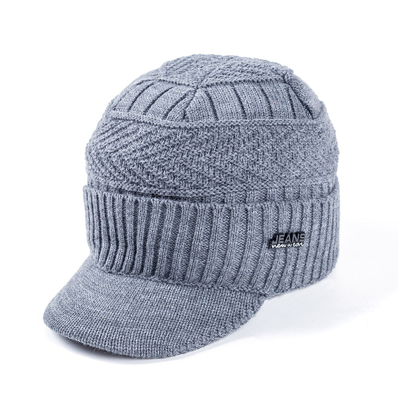 Unisex tople zimske kape Elegantne mekane kapice s krznom s debelim obodom, zimske pletene kape za muškarce i žene Dropshipping