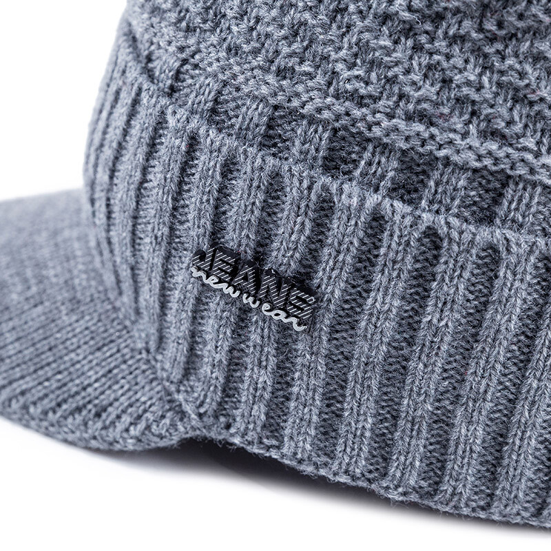 Unisex tople zimske kape Elegantne mekane kapice s krznom s debelim obodom, zimske pletene kape za muškarce i žene Dropshipping