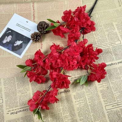 Umjetni trešnjin cvijet Ružičasto bijelo Trešnjino drvo Svileni cvijet Proljetna trešnja DIY Bonsai luk Rekviziti za vjenčanje Dekoracija doma