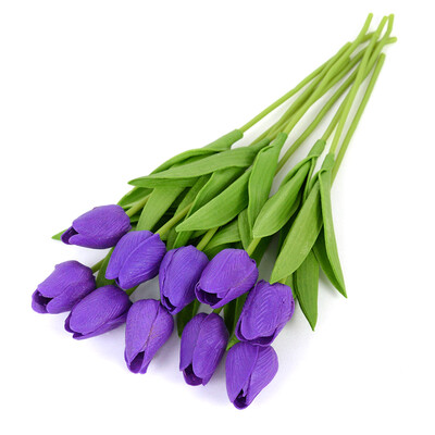 10 buc flori de lalele artificiale din spumă PE Buchet de lalele nuntă decorare pentru grădină de acasă flori false la atingere reală, cadouri de petrecere pentru festival