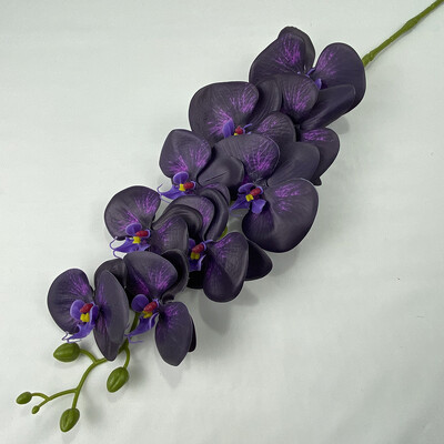 9 glava 3D ispis Phalaenopsis Real Touch Leptir Orhideja Vjenčanje Dnevna soba Dekoracija doma Stol Cvjetni aranžmani Ukrasi