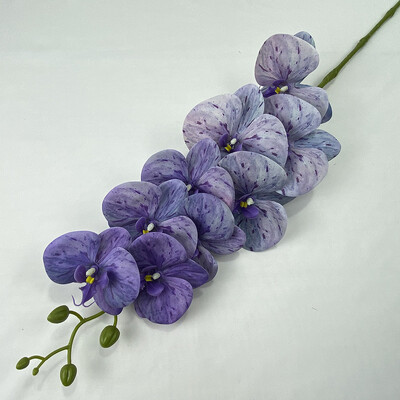 9 glava 3D ispis Phalaenopsis Real Touch Leptir Orhideja Vjenčanje Dnevna soba Dekoracija doma Stol Cvjetni aranžmani Ukrasi