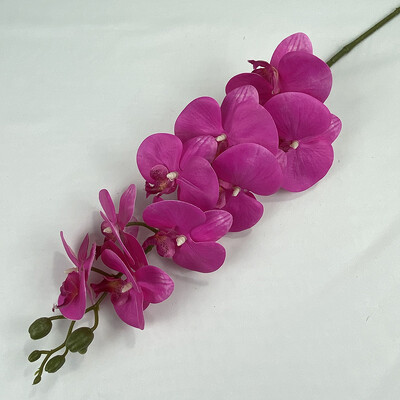 9 glava 3D ispis Phalaenopsis Real Touch Leptir Orhideja Vjenčanje Dnevna soba Dekoracija doma Stol Cvjetni aranžmani Ukrasi