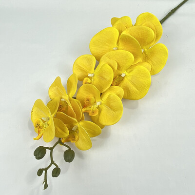 9 glava 3D ispis Phalaenopsis Real Touch Leptir Orhideja Vjenčanje Dnevna soba Dekoracija doma Stol Cvjetni aranžmani Ukrasi