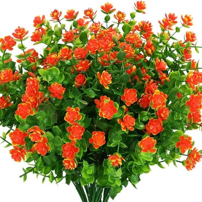 4 τεμ. Τεχνητά λουλούδια Φυτά πρασινάδας ανθεκτικά στην υπεριώδη ακτινοβολία για διακόσμηση κουζίνας κήπου Διακόσμηση γαμήλιου σπιτιού Σαλονιού Ψεύτικα λουλούδια