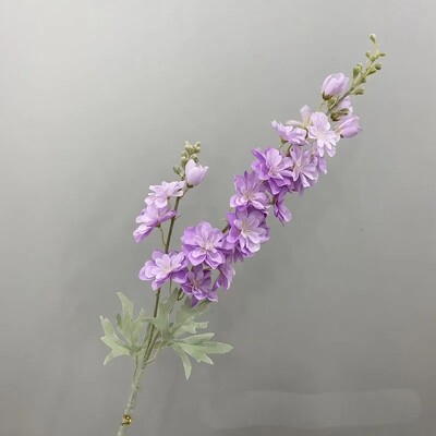 Umjetno novo cvijeće Delphinium Cvjetna grana Lažni listovi Vjenčane dekoracije Na otvorenom Uradi sam za dom Ukrasne vaze Dodaci