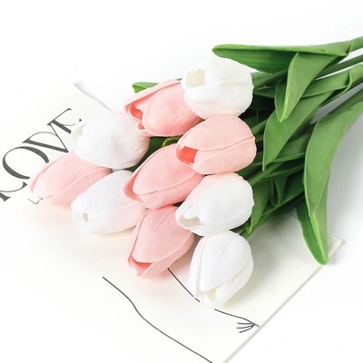29cm 3/5Pcs tulipan buket umjetnog cvijeća PE pjena lažni cvijet za svadbene svečanosti dekoracija kućne sobe vrt buket dekor