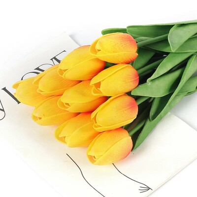 29cm 3/5Pcs tulipan buket umjetnog cvijeća PE pjena lažni cvijet za svadbene svečanosti dekoracija kućne sobe vrt buket dekor