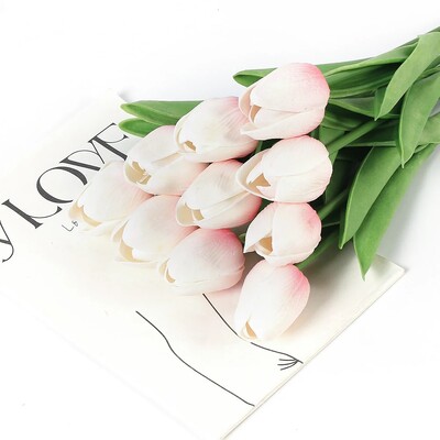 29cm 3/5Pcs tulipan buket umjetnog cvijeća PE pjena lažni cvijet za svadbene svečanosti dekoracija kućne sobe vrt buket dekor
