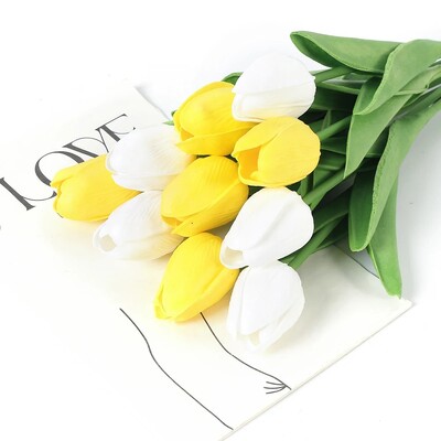 29cm 3/5Pcs tulipan buket umjetnog cvijeća PE pjena lažni cvijet za svadbene svečanosti dekoracija kućne sobe vrt buket dekor
