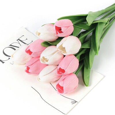 29cm 3/5Pcs tulipan buket umjetnog cvijeća PE pjena lažni cvijet za svadbene svečanosti dekoracija kućne sobe vrt buket dekor