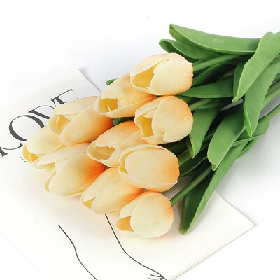 29cm 3/5Pcs tulipan buket umjetnog cvijeća PE pjena lažni cvijet za svadbene svečanosti dekoracija kućne sobe vrt buket dekor
